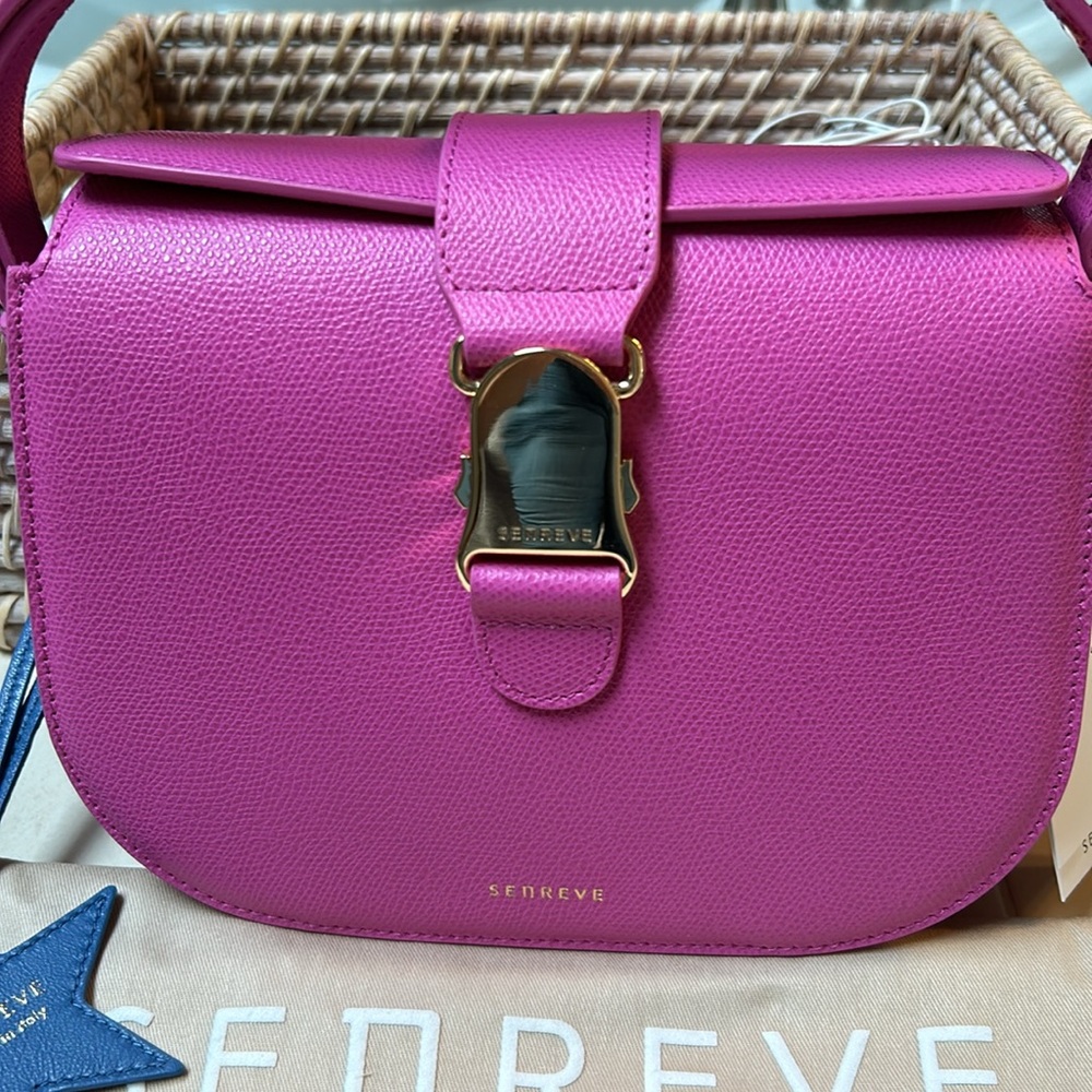Senreve Cadence Crossbody, Pebbled Pink leather - Picture 2 of 8